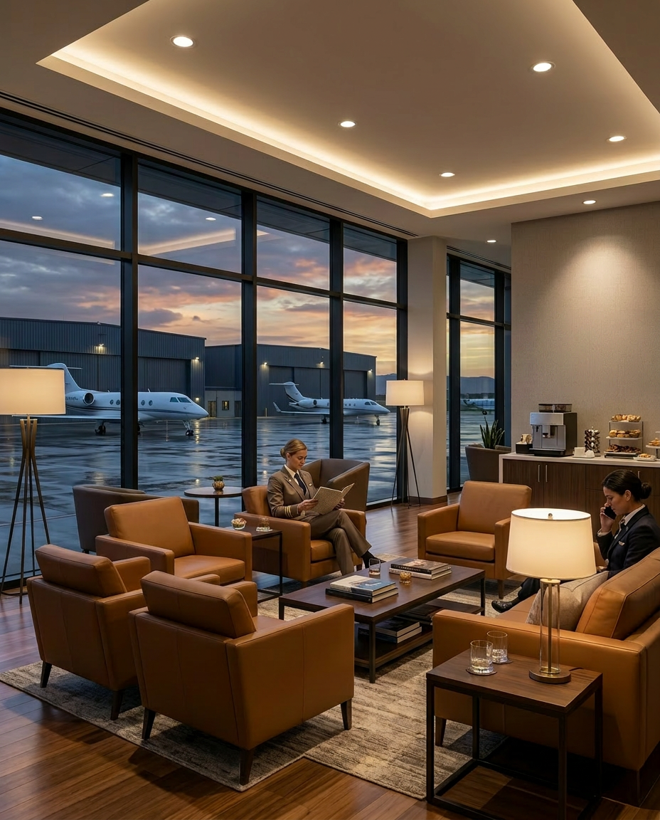 SkyLofts crew lounge interior